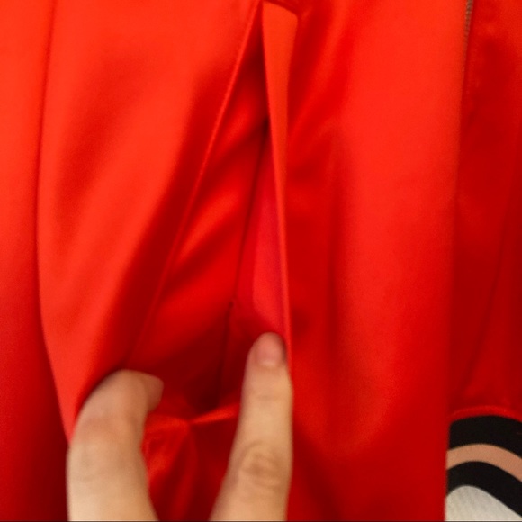 *HP* H&M, red satin bomber jacket, M - Picture 15 of 16
